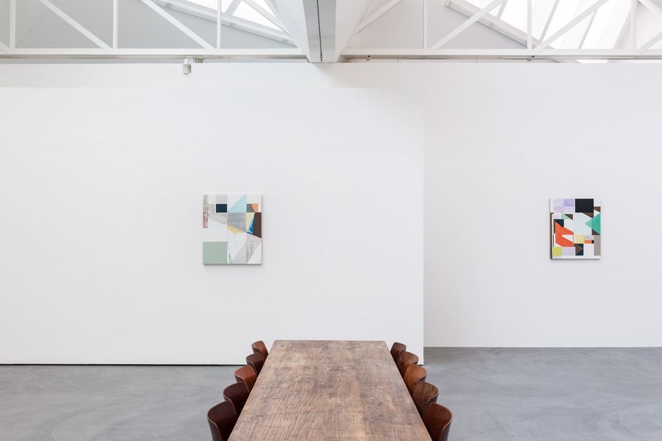 Andrew Bick\
Installation view\
von Bartha, Basel, Showroom, 2014