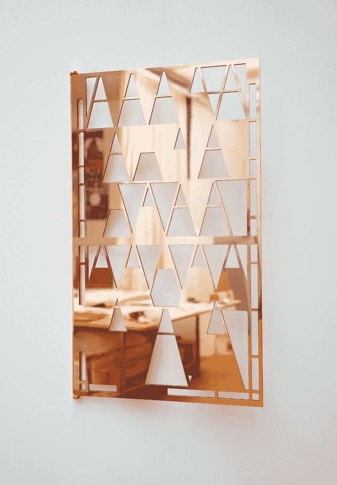 Boris Rebetez\
Small Window (after H. Lacoste), 2016\
copper\
27 1/8 x 15 3/4 in\
69 x 40 x 0 cm\
Edition of 3 plus 2 artist’s proofs