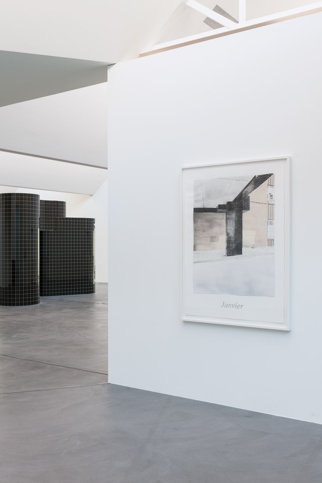 L’année des treize mois (Janvier), 2013
Pencil, watercolor on paper
156 x 114 cm