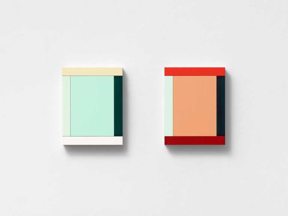 **Imi Knoebel**
*Anima Mundi 40-2*, 2020
Acrylic / Aluminium
2 parts, 37 x 78 x 5.8 cm, each 37 x 29 x 5.8 cm